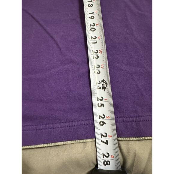 LSU Tigers Mens XL Shirt Colosseum Long Sleeve Purple 100% Cotton Layered Look - Picture 10 of 11